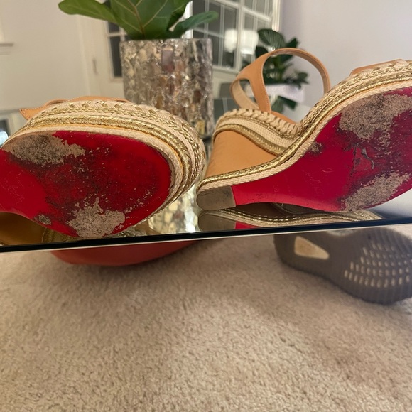 Christian Louboutin Leather Platform Wedge - Picture 11 of 13